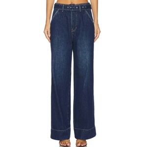 NWT Veronica Beard Taylor High-Rise Wide Leg Jeans